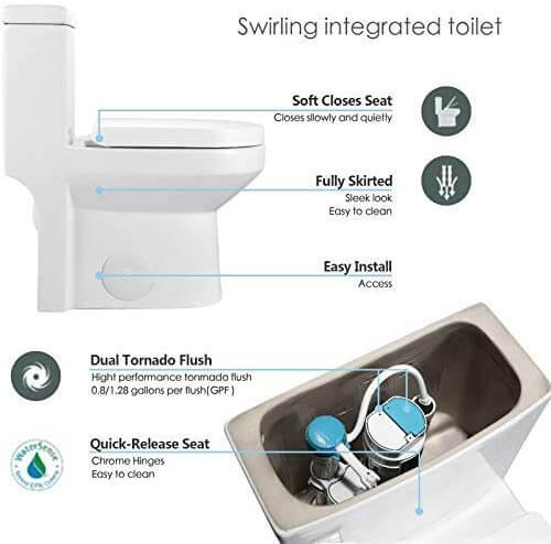 GALBA Small Toilet features